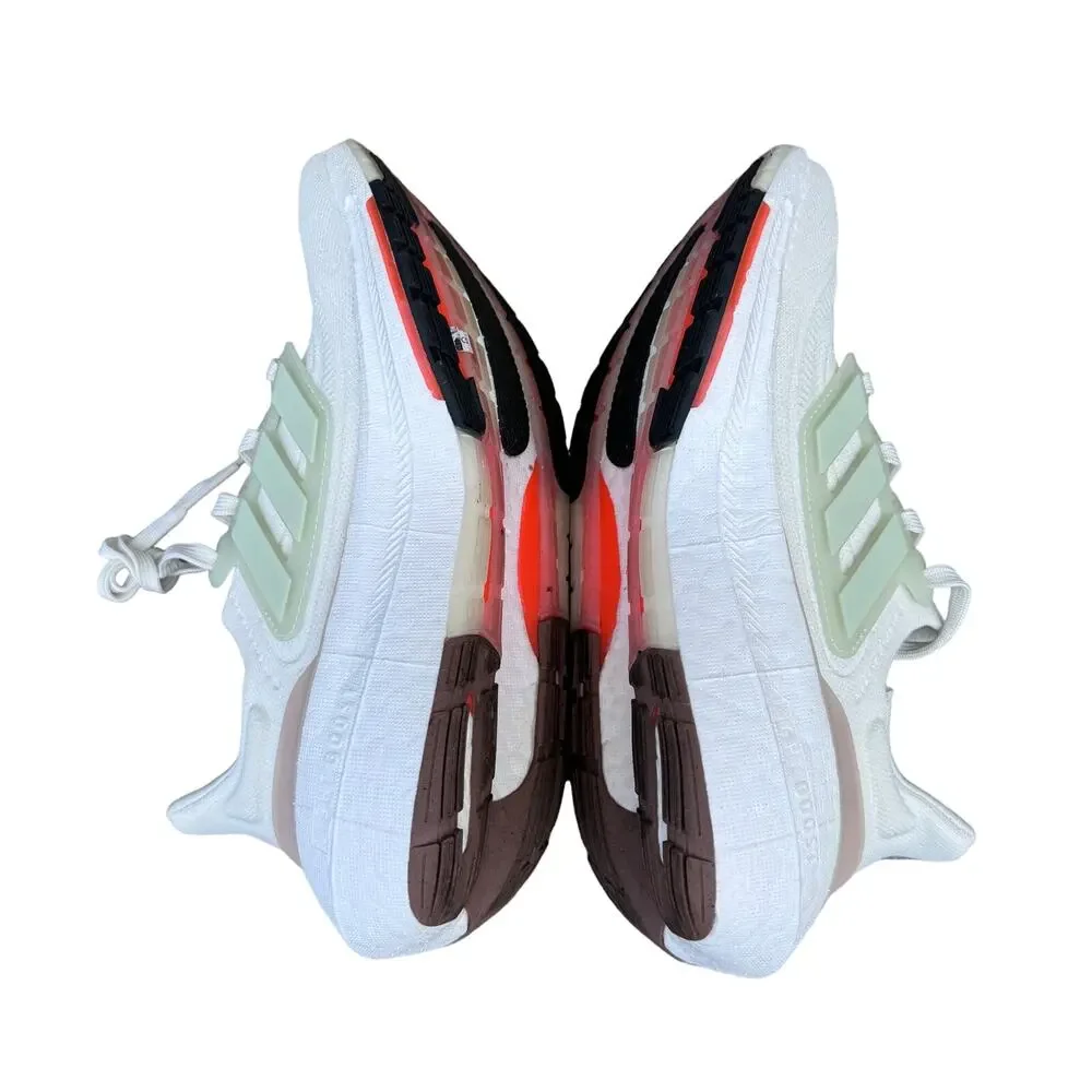 Adidas Ultraboost Light HQ6348 Womens 7 Running Shoes Non Dyed White Linen Green